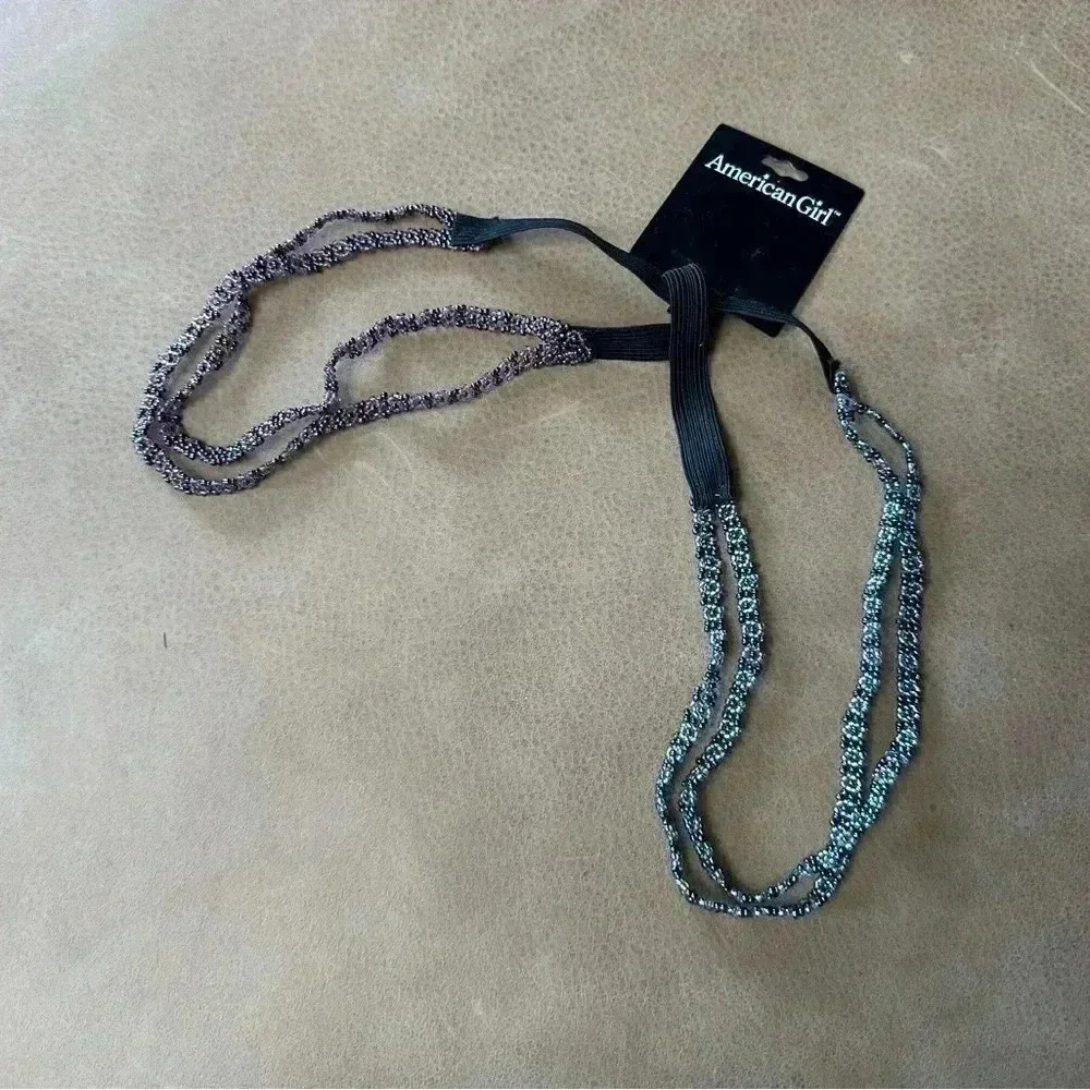 American Girl Beaded Headbands Set Of Two New Never Used Stretchy For Humans
